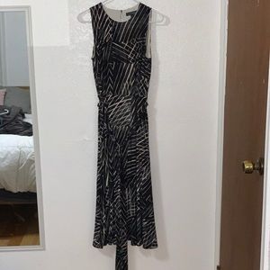 Black and white designed dress
